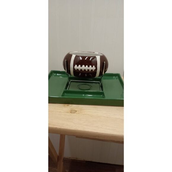 Trudeau football fondue set, game day, food, fondue new unused - Picture 1 of 12